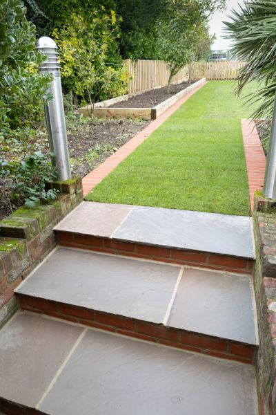 Backyard Steps Installation in Englewood