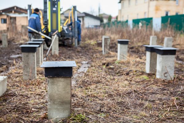 Concrete Piling Installation in Englewood