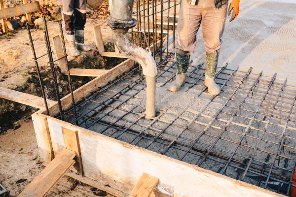 Pole Barn Foundation Pouring in Englewood